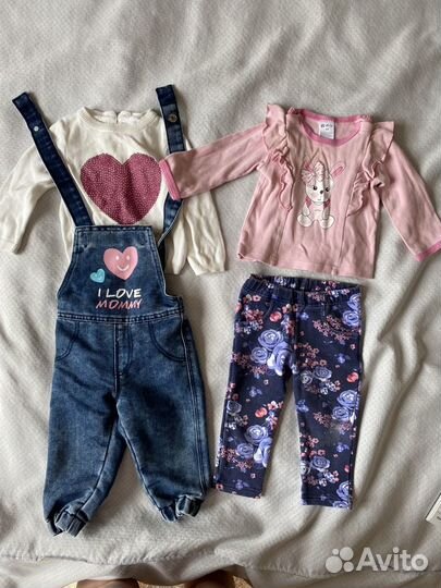 Детские вещи пакетом 74 80 для девочки