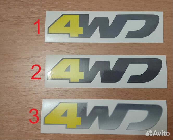 Наклейка 4WD,Adventure Renault Duster