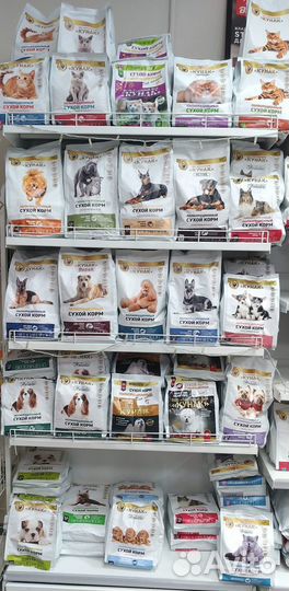 Корма для кошек и собак тм Кунак