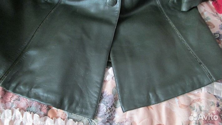 Кожаное пальто