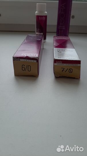 Londa. Краски 6/0 и 7/0 +окислительная эмульсия