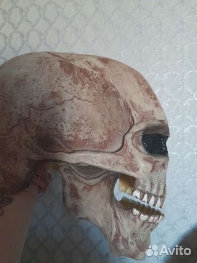 Маска резиновая черепа с подвижной челюстью