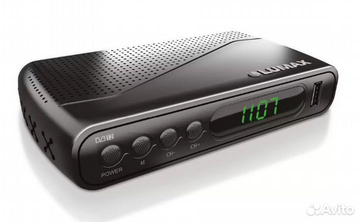 DVB-T2 приставка Lumax DV-1107HD Black