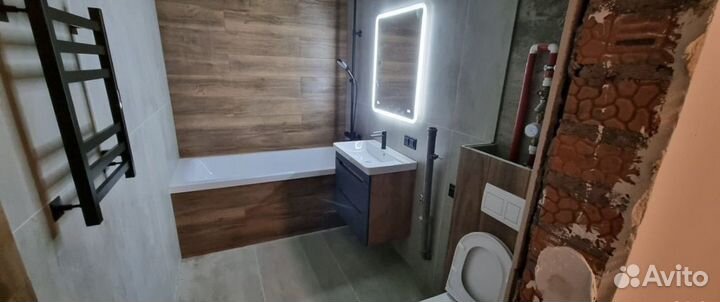 Ремонт ванной комнаты под ключ частники