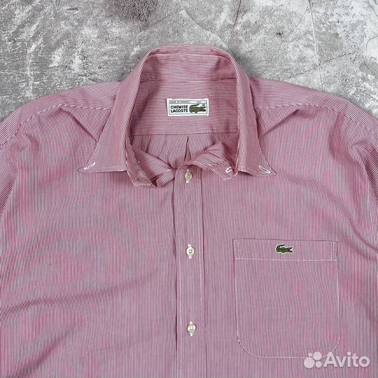 Рубашка Lacoste Оригинал Винтаж France 90x L