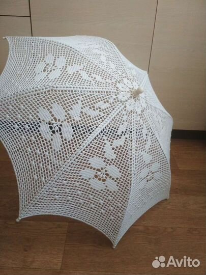 Зонт вязаный для фотосессии