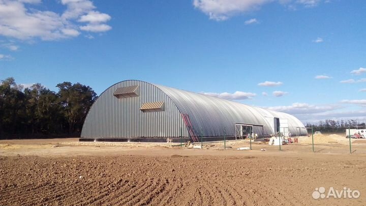 Ангары каркасные и бескаркасные от производителя