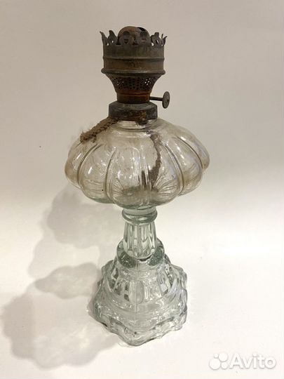 Керосиновая лампа, стекло. Настольная