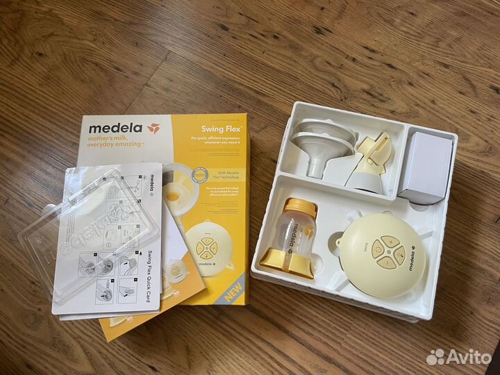 Молокоотсос medela swing flex электрический