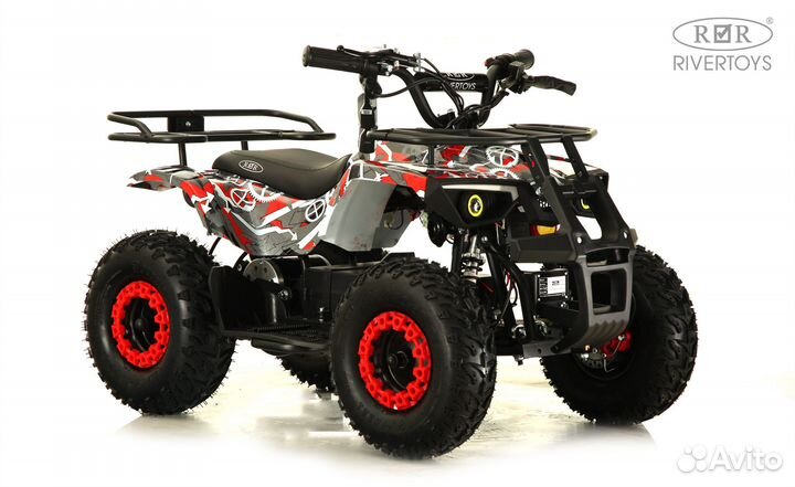 Детский электроквадроцикл tiki LUX 25 км/ч красный спешл