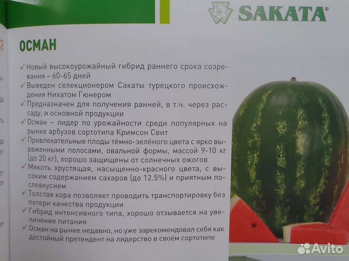 Семена Арбуза Осман F1