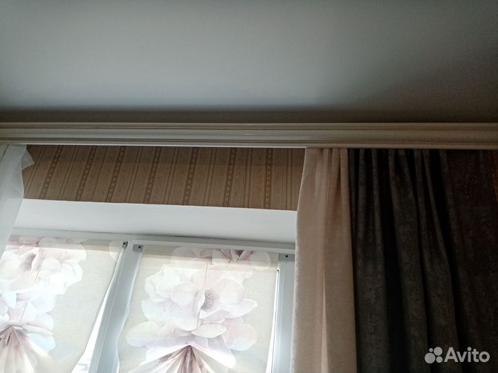 Карнизы для штор двухрядный настенный