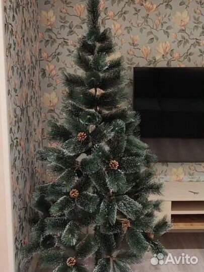 Елка искусственная литая заснеженная 180см новая