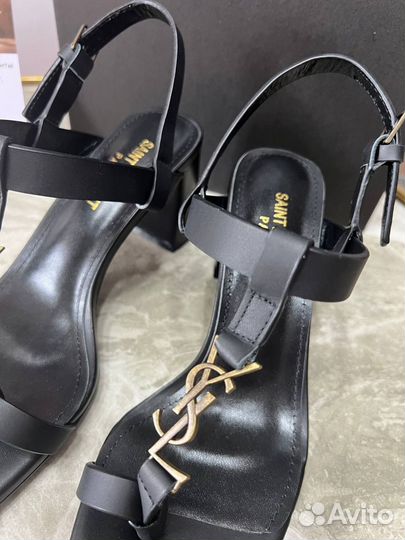 Босоножки оригинал 38 saint laurent на каблуке