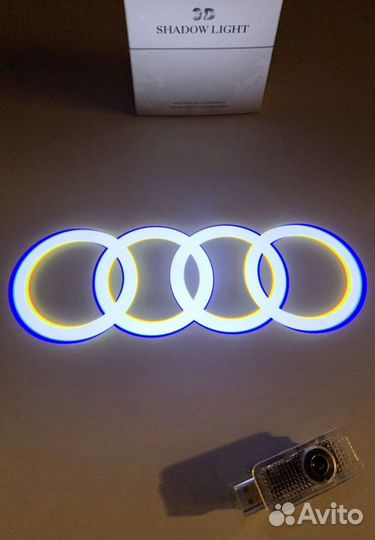 Лазерная проекция Audi 2-го поколения