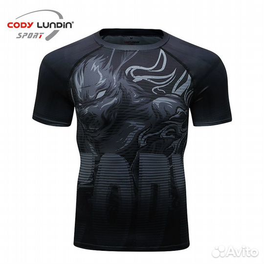 Рашгард с коротким рукавом для мма cody lundin Wer