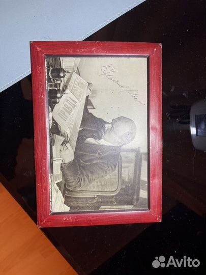 Портрет В.И. Ленина, литография на метале