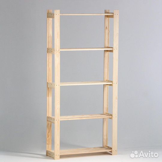 Стеллаж деревянный усиленный 180х84х28