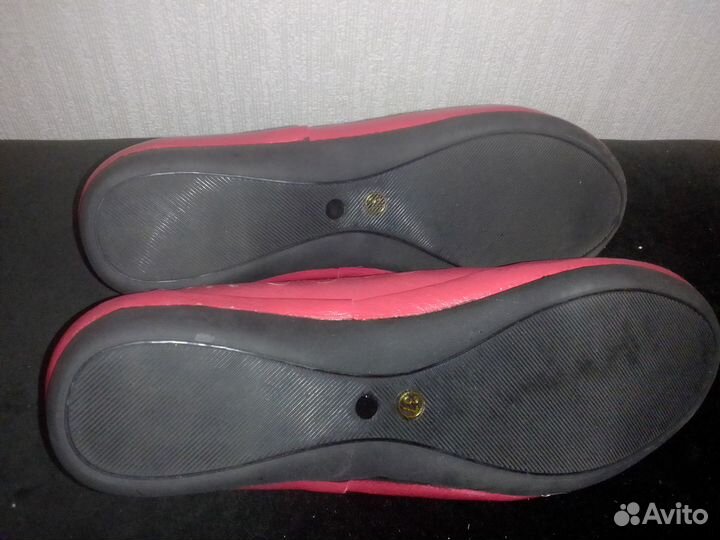 Кожаные мокасины, жен. (новые, р37)