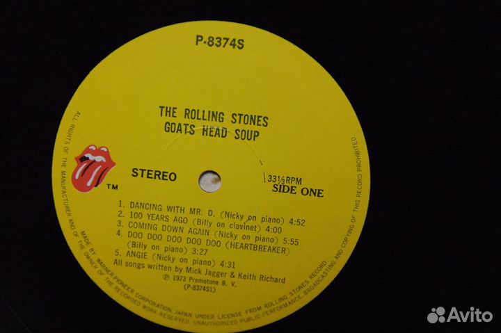 The Rolling Stones Goats Head Soup япония винил