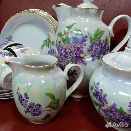 Сервиз кофейный Сирень Дулево