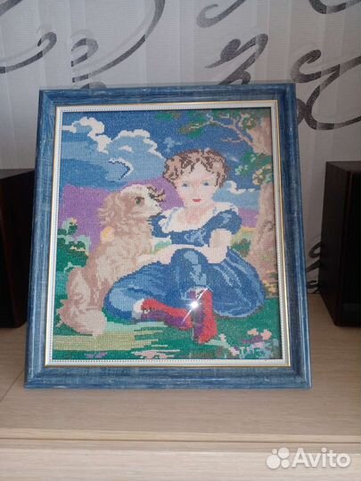 Картина вышитая крестом