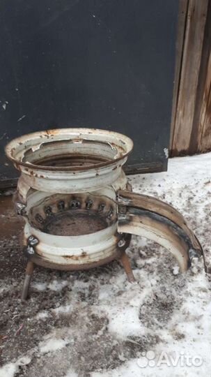 Печь из дисков для Казана под заказ