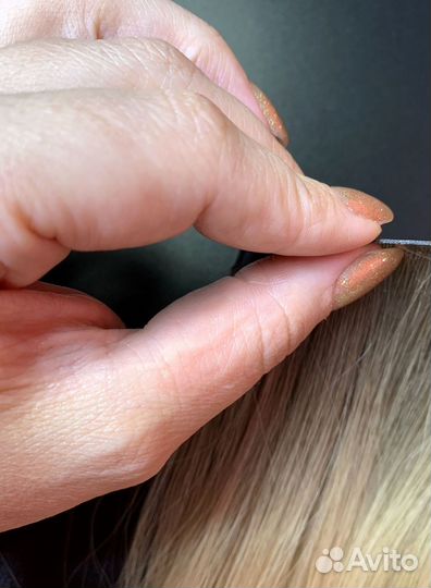 Натуральные волосы на лентах, под заказ