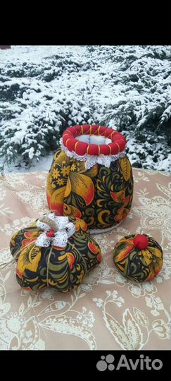 Шкатулочка+игольница.Набор текстильный