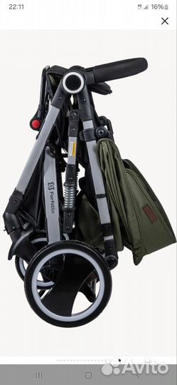 Коляска детская прогулочная Bino Angel Plus Хаки