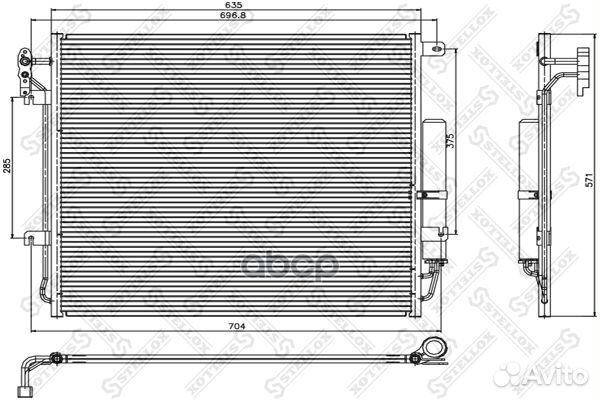Радиаторы кондиционераstellox 1045660SX Stellox