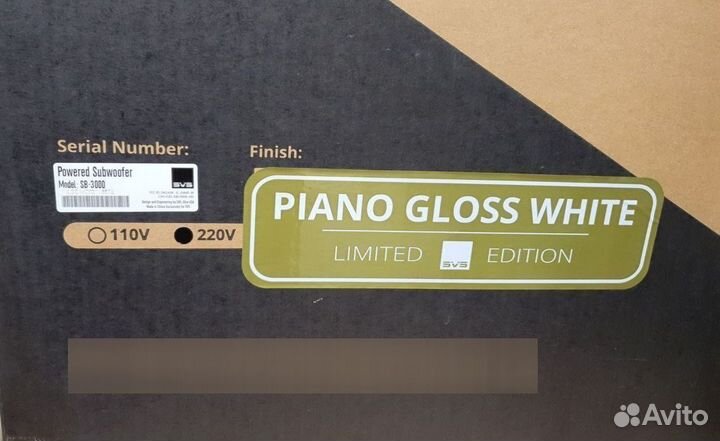 Сабвуфер SVS SB-3000 Piano Gloss White