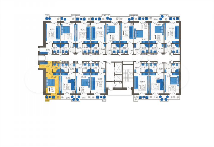 Апартаменты-студия, 27,2 м², 8/12 эт.