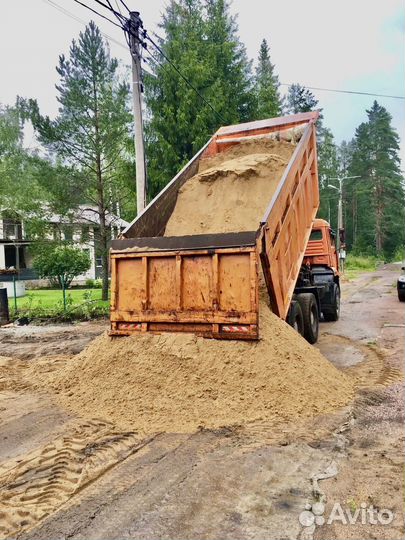 Песок,Щебень,Отсев,Кирпич,Бетон