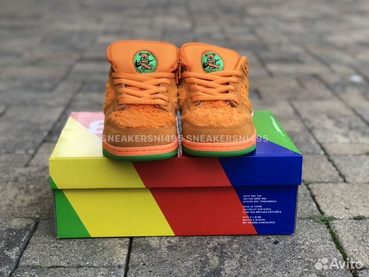 Кроссовки Nike SB Dunk Grateful Dead Bears Orange