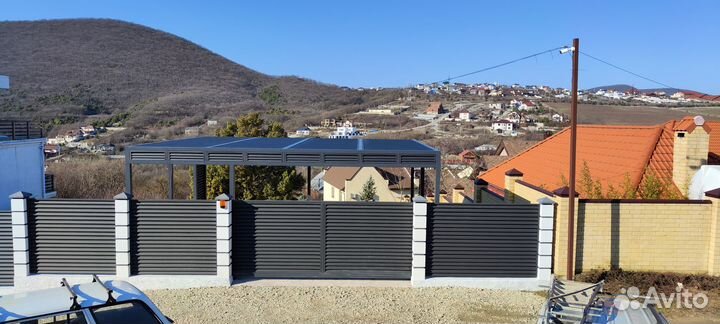 Заборы из ламелей