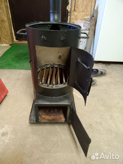 Печь для казана с трубой