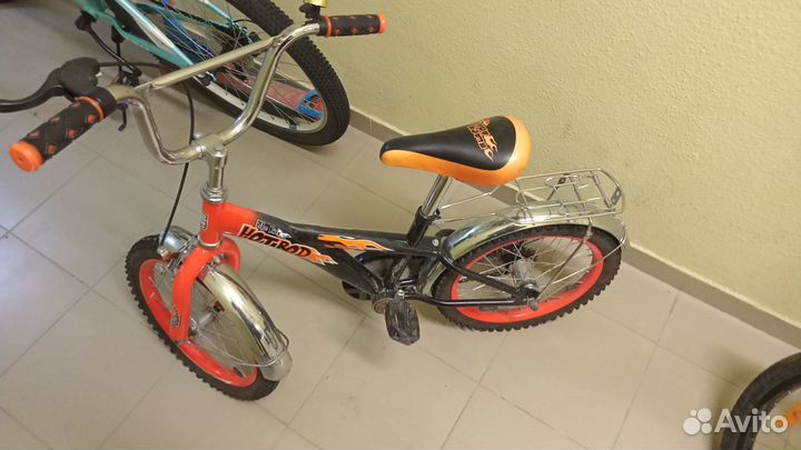 Двухколесный велосипед Hot-Rod, диаметр 16 дюймов