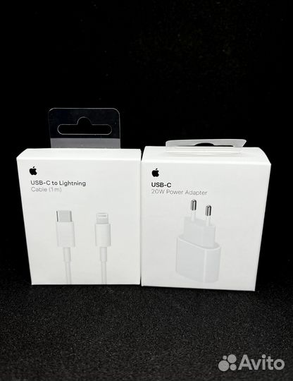 Зарядка Apple 20W + кабель (новые)
