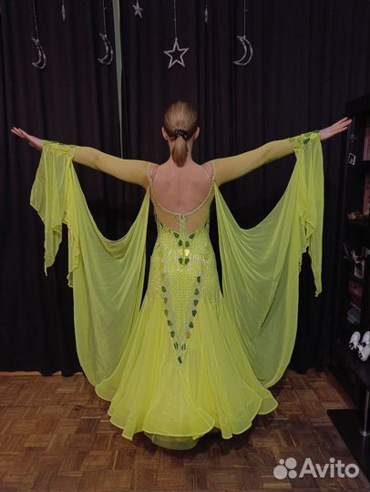 Платье для бальных танцев стандарт