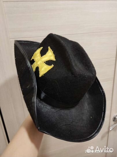 Шляпа фетровая черная