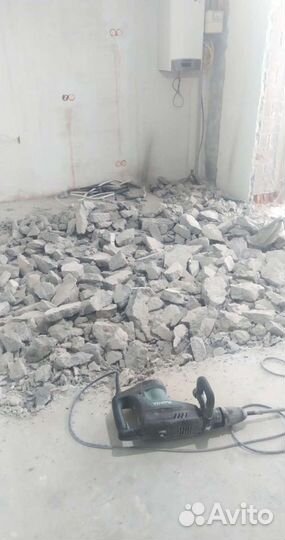 Демонтаж стен,алмазная резка проемов,вывоз мусора