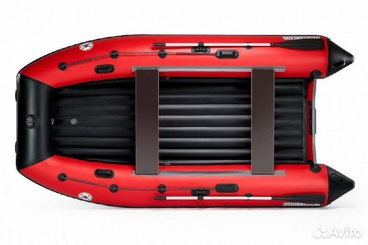 Лодка mishimo lite 390 (красно-черная)