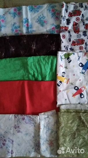 Куски ткани на поделки, детскую одежду
