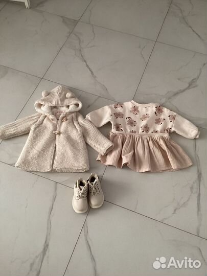 Готовый стильный образ для девочки 1,5 лет/рост 86