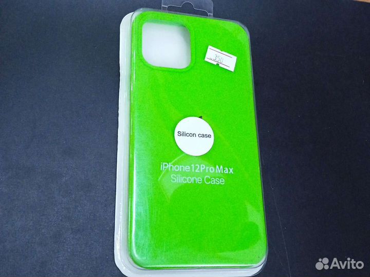 Чехол на iPhone 12 Pro Max салатовый