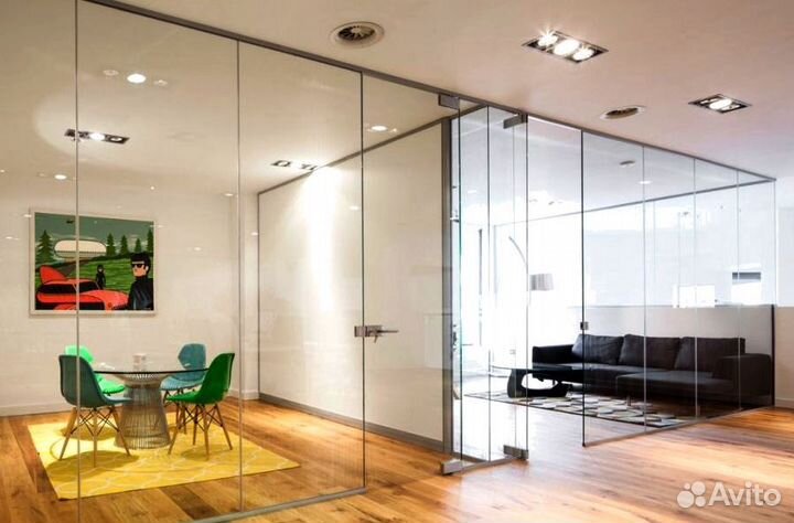 Офисные перегородки стеклянные