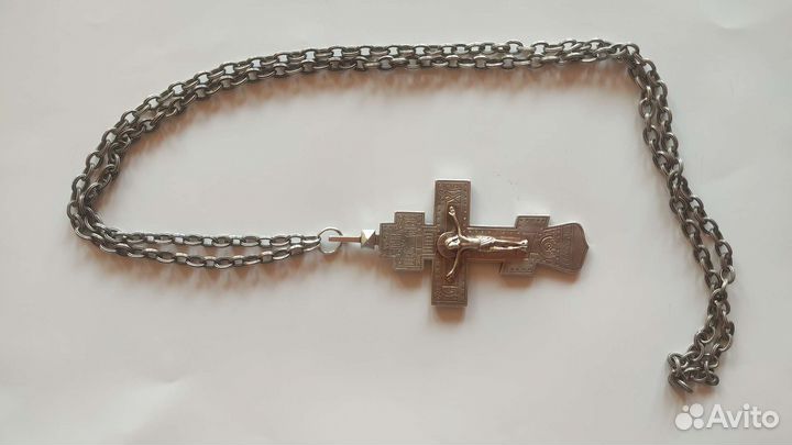Крест наперсный иерейский серебро 84 пробы