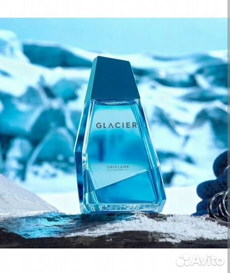 Oriflame glacier зелёный, синий, белый