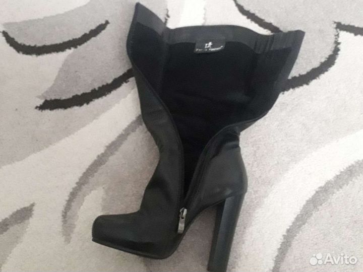 Сапоги женские(осень - весна) кожа рамер 35